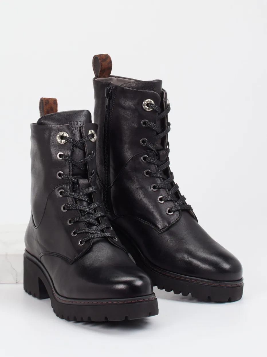 Damen Piedi Nudi – Schnürstiefelette aus Kalbleder