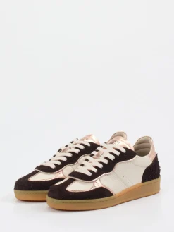 – Sneaker aus Velour/Leder in Roségold*Piedi Nudi