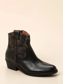 Damen Piedi Nudi – Western-Stiefelette aus Kalbleder