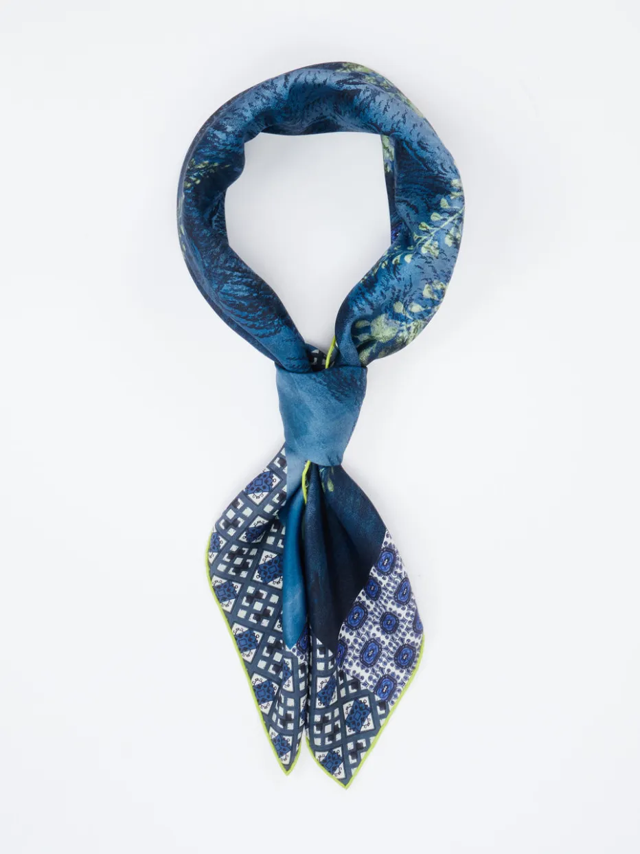 – Halstuch aus Seide Dunkelblau*Pierre-Louis Mascia