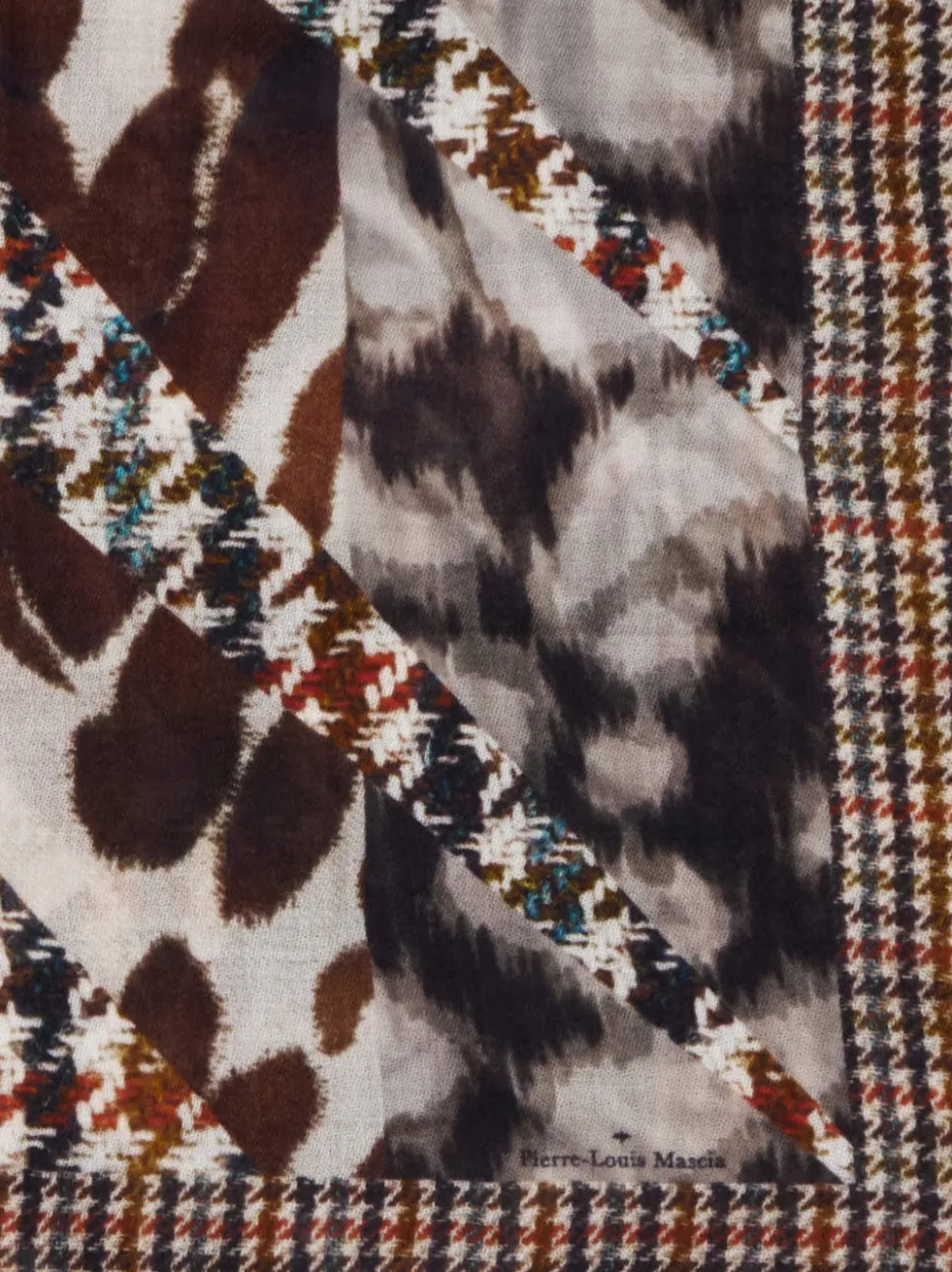 – Langschal aus Kaschmir mit Print-Mix*Pierre-Louis Mascia