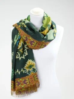 Damen Pierre-Louis Mascia – Modetuch aus Seide mit Ethnomuster