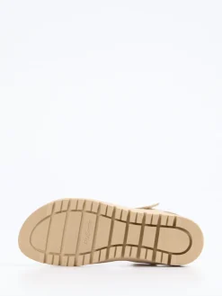 Damen Piesanto – Komfortsandale aus Metallicleder