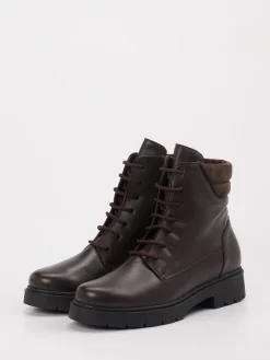 Damen Piesanto – Schnürboots aus Leder dunkel