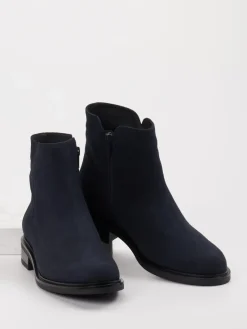 – Stiefelette aus Veloursleder dunkel*Piesanto Discount