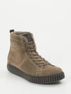 Herren Pius Gabor – High-Top-Sneaker aus Veloursleder taupe