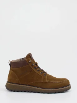 Herren Pius Gabor – Schnürboots aus Veloursleder cognac
