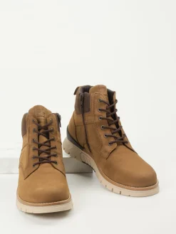 – Schnürboots aus Nubukleder cognac*Pius Gabor Discount