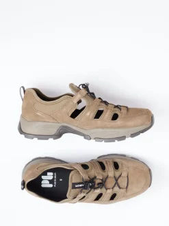 Herren Pius Gabor – Schnürsandale aus Veloursleder sand