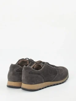 Herren Pius Gabor – Sneaker aus Veloursleder Anthrazit