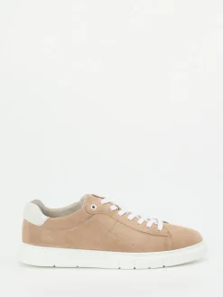Herren Pius Gabor – Sneaker aus Veloursleder sandbeige