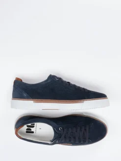 Herren Pius Gabor – Sneaker aus Veloursleder Dunkel