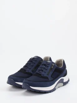 Herren Pius Gabor – Sneaker aus Veloursleder und Mesh marine