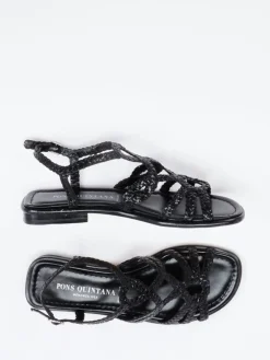 Damen Pons Quintana – Flecht-Sandale aus Leder