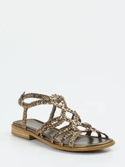 – Riemchensandale aus Metallicleder bronzegold*Pons Quintana Online