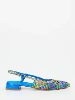 Damen Pons Quintana – Slingpumps aus Flechtleder color