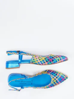 Damen Pons Quintana – Slingpumps aus Flechtleder color