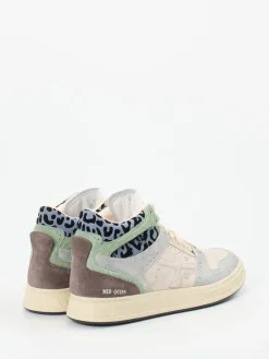 – Mid-Top Sneaker aus Veloursleder creme*Premiata Sale