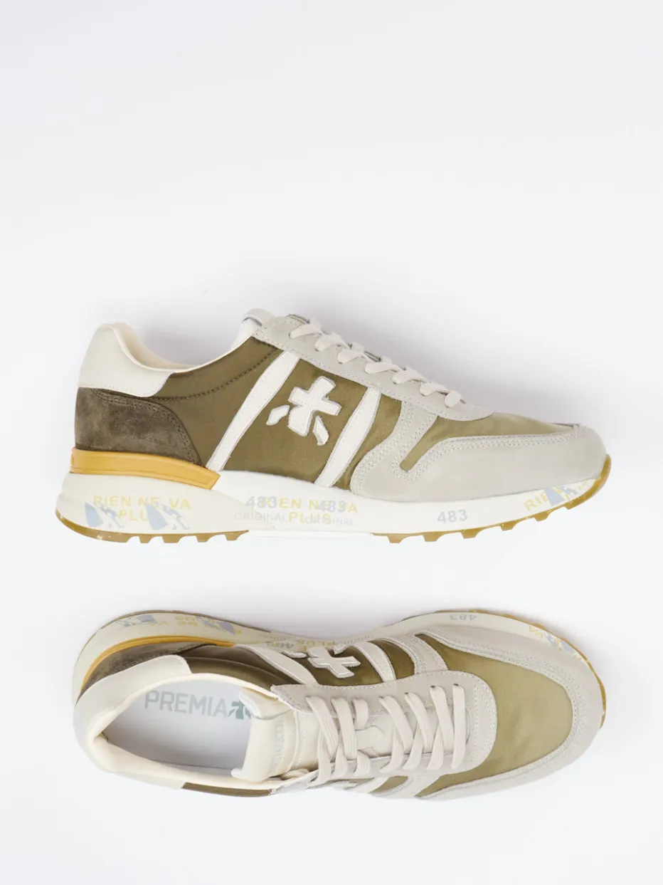 Herren Premiata – Retro-Sneaker aus Veloursleder und Nylon