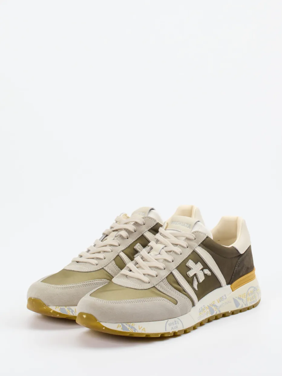 Herren Premiata – Retro-Sneaker aus Veloursleder und Nylon