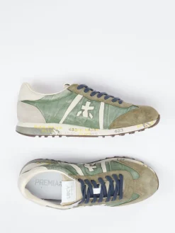 – Retro-Sneaker aus Textil und Veloursleder*Premiata Hot