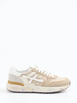 – Retro-Sneaker aus Veloursleder in Beige*Premiata Sale