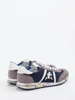 Herren Premiata – Retro-Sneaker aus Veloursleder dunkel