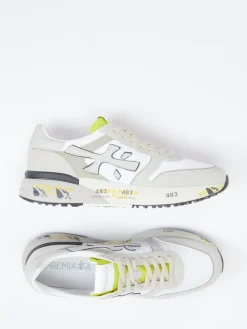 – Retro-Sneaker aus Textil und Veloursleder*Premiata Outlet