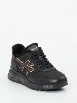 Herren Premiata – Sneaker aus Kalbleder mit Lammfellfutter