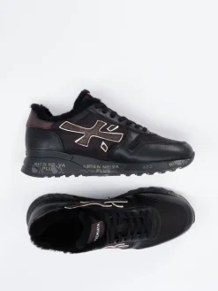 Herren Premiata – Sneaker aus Kalbleder mit Lammfellfutter