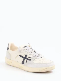 Herren Premiata – Sneaker aus Kalbleder in Creme