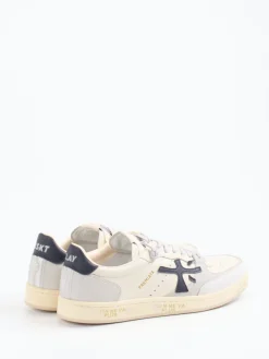 Herren Premiata – Sneaker aus Kalbleder in Creme