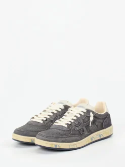 Herren Premiata – Sneaker aus Veloursleder in Anthrazit