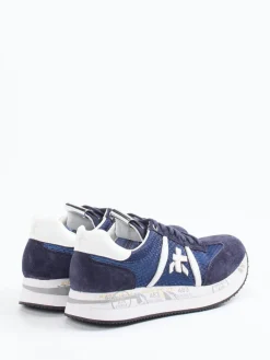 Damen Premiata – Sneaker aus Veloursleder und Mesh