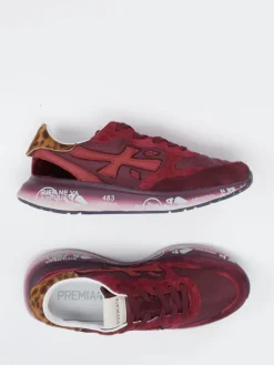 – Sneaker aus Veloursleder in Burgunder*Premiata Online
