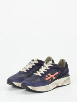 – Sneaker aus Veloursleder und Mesh dunkel*Premiata