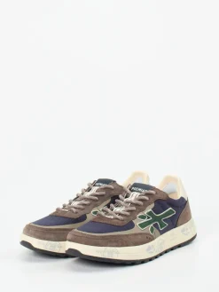 Herren Premiata – Sneaker aus Veloursleder Dunkelviolett