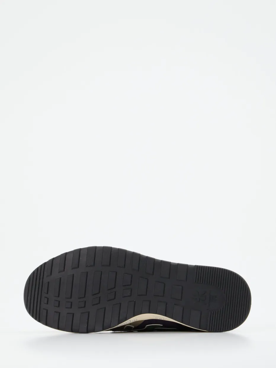 Herren Premiata – Sneaker aus Veloursleder Dunkelviolett