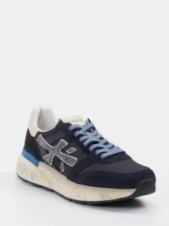 Herren Premiata – Sneaker aus Velour/Textil in Dunkel