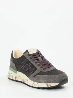 Herren Premiata – Sneaker aus Veloursleder in Anthrazit