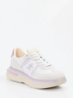 Damen Premiata – Sneaker aus Veloursleder und Textil