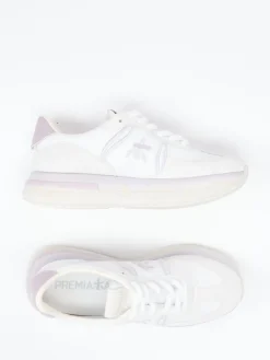 Damen Premiata – Sneaker aus Veloursleder und Textil