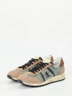 – Sneaker aus Veloursleder mit Leomuster*Premiata Online