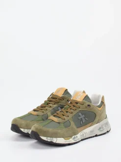 – Sneaker aus Veloursleder und Nylon Oliv*Premiata Sale