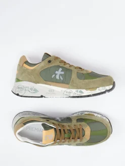 – Sneaker aus Veloursleder und Nylon Oliv*Premiata Sale