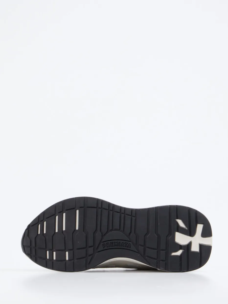 Damen Premiata – Sneaker aus Veloursleder mit Metallic-Details