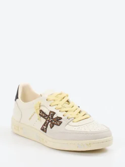 – Sneaker aus Velourleder in Cremeweiß*Premiata Hot