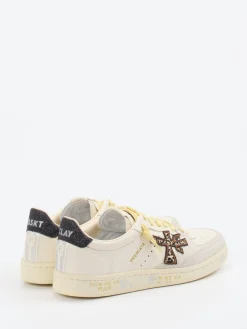 – Sneaker aus Velourleder in Cremeweiß*Premiata Hot