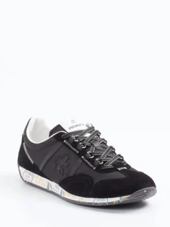 Herren Premiata – Sneaker aus Veloursleder und Nylon