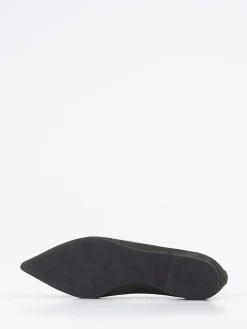 Damen Pretty Ballerinas – Ballerinas aus Veloursleder oliv